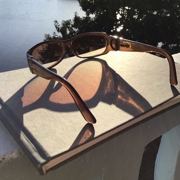 Gucci Sunglasses GG 2597/F/S Equestrian Logo Translucent Copper with Rhinestones - Picture 11 of 16